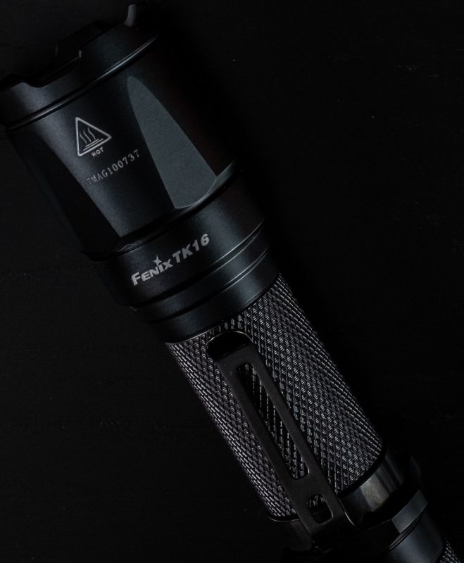 a flashlight is shown on a black background.