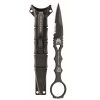 Benchmade 178SBK SOCP Dagger Black 440C Drop Point Combo Blade Front Side Verticale with Sheath
