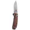 Benchmade 15031 2 North Fork Satin S30V Drop Point Blade Dymondwood Handle Front Side Open Vertical