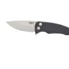 Medford Smooth Criminal Plunge Lock Flipper Knife (3" Tumbled) S35VN Blade Black Aluminum Handle Front Side Open