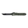 Microtech Ultratech Hellhound M390 Tanto Serrated Spine OD Green Handle