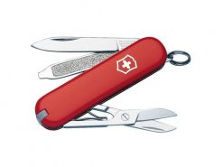 Victorinox Classic SD Red 58mm Front Side All Tools Open