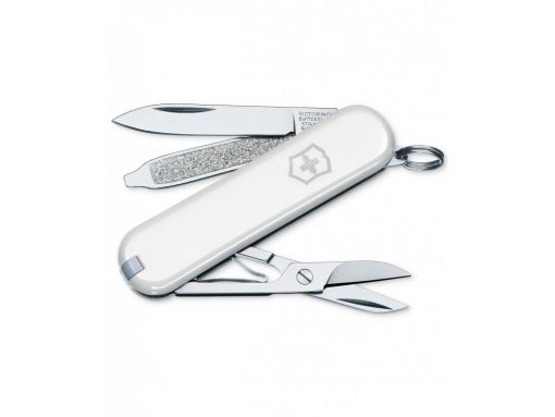 Victorinox Classic SD White 58mm Front Side All Tools Open