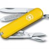 Victorinox Classic SD Yellow 58mm Front Side All Tools Open