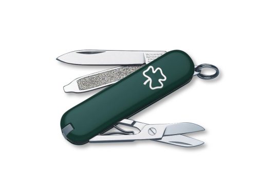 Victorinox Classic SD Shamrock 58mm Front Side All Tools Open