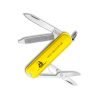 Victorinox Classic SD Gadsden Don't Tread on Me Yellow 58mm Front Side All Tools Open