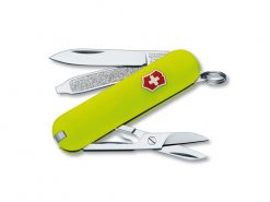 Victorinox Classic SD StayGlow 58mm Front Side All Tools Open