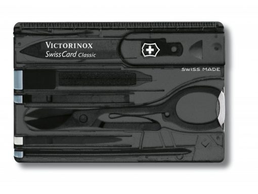 Victorinox Swiss Card Onyx 82mm Front Side Closed