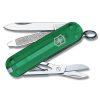 Victorinox Classic SD Translucent Emerald 58mm Front Side All Tools Open