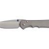 Chris Reeve Knives Large Inkosi S45VN Drop Point Blade Titanium Handle Titanium Clip