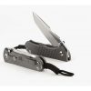 A pair of Chris Reeve Umnumzaan S45VN Tanto Blade Titanium Handle knives.