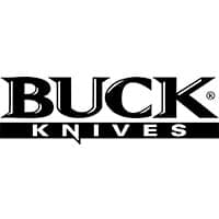 buck knives logo on a white background.