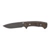 Hinderer Ranch Harpoon Drop Point CPM-3V Black Burlap Handles Fixed Blade Front Side