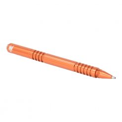 Hinderer Investigator Pen Polished Orange Hard Coat Ano Aluminum Cap Off