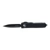 Microtech UTX-85 S/E Black DLC OTF Automatic Knife Black Handle Front Side Open
