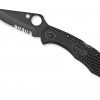 Spyderco Delica 4 Folding Knife Black FRN Handle Front