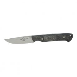 White River Small Game S35VN Blade Black Burlap Micarta Handle Front Side