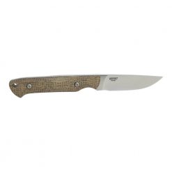 White River Small Game S35VN Blade Natural Burlap Micarta Handle Back Side