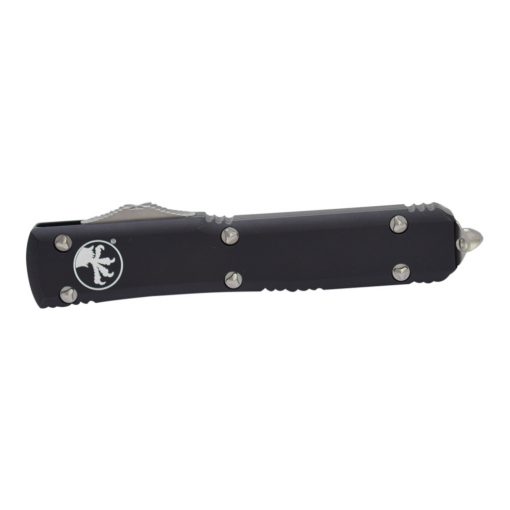 Microtech Ultratech Single Edge OTF Black Handle Front Side Closed