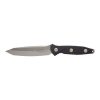 Microtech Socom Alpha 17-4 PH Tanto Stonewash Fixed Blade Knife Black G10 Handle Front Side