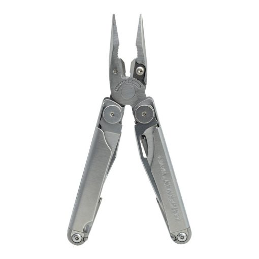 A Leatherman Wave Plus Multi-Tool Stainless Steel on a white background.