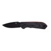 Benchmade Freek Black M4 Blade Black Gray Red Handle Front Side Open