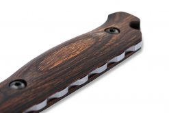 Benchmade Saddle Mountain Skinner S30V Blade Wood Handle handle Close Up 1