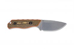 Benchmade Hidden Canyon Hunter S90V Blade with a Richlite handle on a white background.