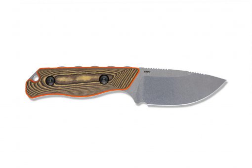 Benchmade Hidden Canyon Hunter S90V Blade with a Richlite handle on a white background.