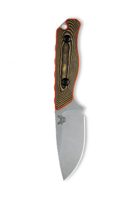 a Benchmade Hidden Canyon Hunter S90V Blade Richlite Handle on a white background.