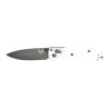 Benchmade Mini Bugout Black S30V Blade White Grivory Handle Front Side Open