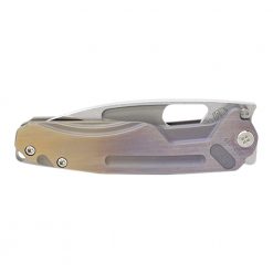 Medford Infraction S35VN Tumbled Blade Bronze/Violet Fade Handle Front Side Closed