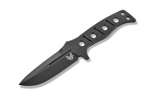 Benchmade Fixed Adamas Cobalt Black CPM-CruWear Front Side Angled