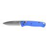 Benchmade Bugout S30V Drop Point Blade Blue Grivory Handle Front Side Open
