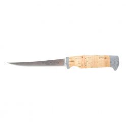 White River Fillet Knife 440C Blade Cork Handle Front Side No Sheath