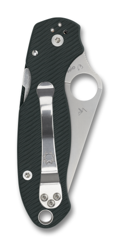 Spyderco Para 3 Sprint S45VN Blade Forest Green G-10 Handle Back Side Closed