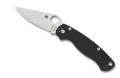 Spyderco Para Military 2 S30V Blade Black G-10 Handle Front Side Open