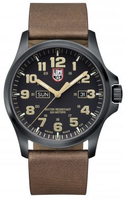 Luminox Atacama Field Day Date 1929 Brown/Gold Front Side Closed Center
