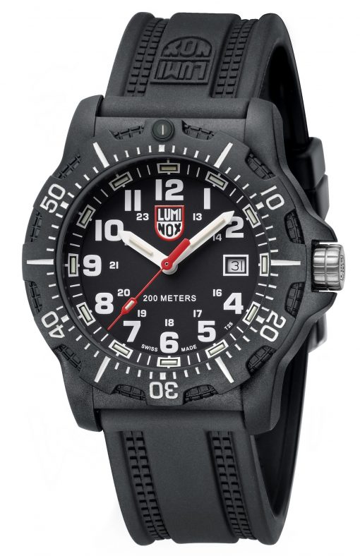 Luminox Black OPS 8880 Series 8881 Black/White Front Side Closed Angled