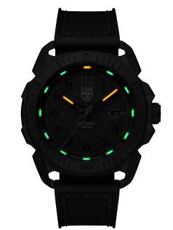 Luminox ICE-SAR ARTIC 1000 Series - CARBONOX 1002 Black/Red Front Side Closed Center Night