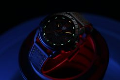Luminox ICE-SAR ARTIC 1000 Series - CARBONOX 1002 Black/Red Front Side Closed With Background