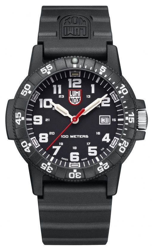 Luminox Leatherback Sea Turtle Giant 0320 Series 0321.L Black/White Front Side Closed Center