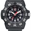 Luminox Navy SEAL 3500 Series 3501.L Black/White Front Side Closed Center