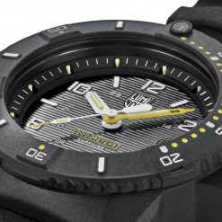 Luminox Navy SEAL 3600 Series 3601 Black/White/Yellow Front Side Close Up