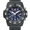 Luminox Navy SEAL Chronograph 3580 Series 3583 Black/Blue Front Side Closed Center