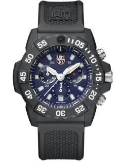 Luminox Navy SEAL Chronograph 3580 Series 3583 Black/Blue Front Side Closed Center