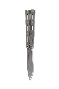 Benchmade 85 Ti Bali-Song FPR S30V Blade Titanium Handle Front Side Open Down