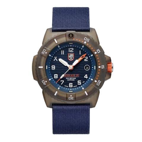 Luminox Bear Grylls ECO Series Limited Edition 3703 Bronze/Blue Front Side Closed Center