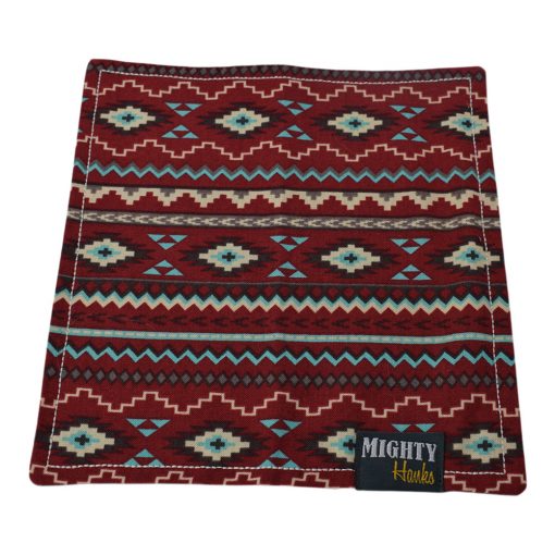 a red and blue Mighty Hanks Handkerchief Cherokee Mighty Mini with Microfiber with a black tag on it.