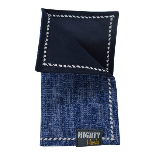 Mighty Hanks Handkerchief Textured Cobalt Mighty Mini with Microfiber Closed